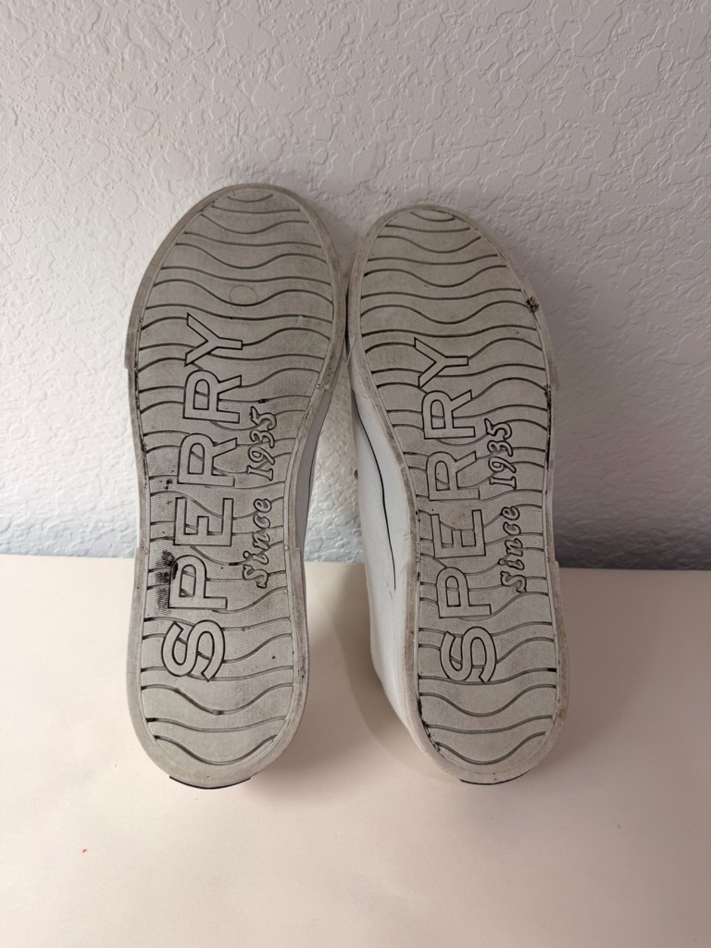 Sperry Pier View White Canvas Sneakers | Memory Foam Comfort Casual Shoes - Picture 7 of 7